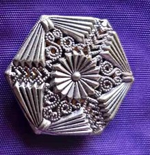 GRAND BOUTON MIROIR ART DECO