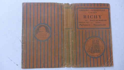 Couvre livre ancien michelin - livre,