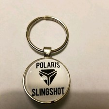  Porte-clés métal Polaris Slingshot double face logo 
