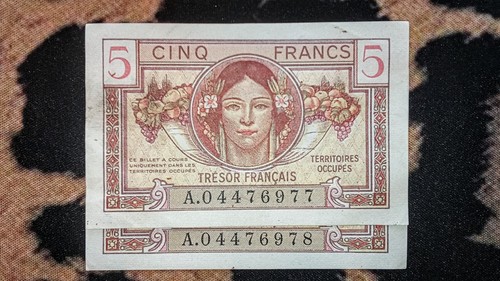 Billets francs trésor - billets, 5
