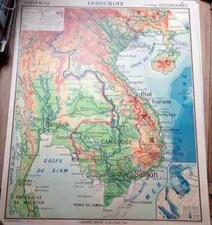 carte scolaire "INDOCHINE"