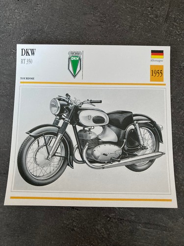 Carte fiche moto collection - carte,