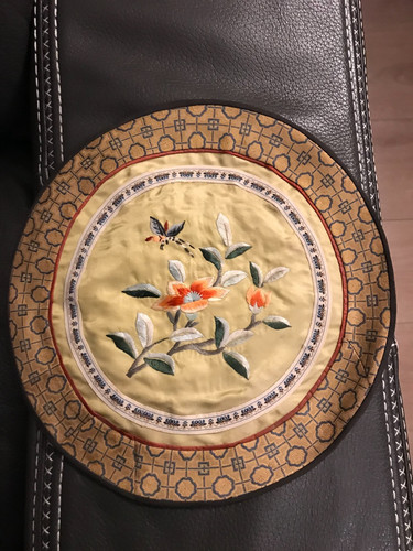 Napperon broderie soie chine - broderie,