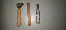 LOT DE 3 OUTILS TRAVAIL DU CUIR  CORDONNIER BOURRELIER