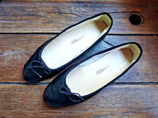 E. Porselli / Milano - BALLERINES  - Cuir Noir - T38