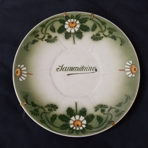 Assiette longwy samaritaine - longwy,