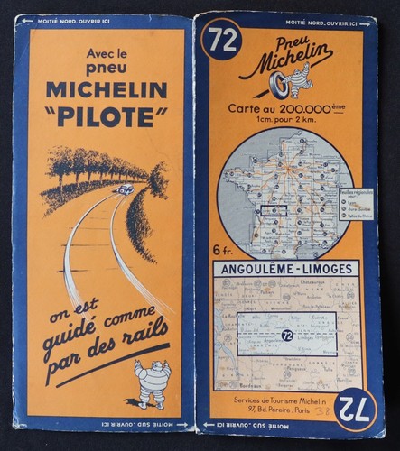 Carte michelin angouleme - 72,