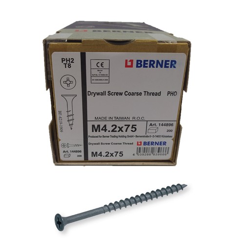 Berner 200 vis plaque - vis,