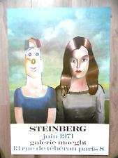 STEINBERG Saul Affiche originale 71 Couple Erotisme New Yorker Roumanie