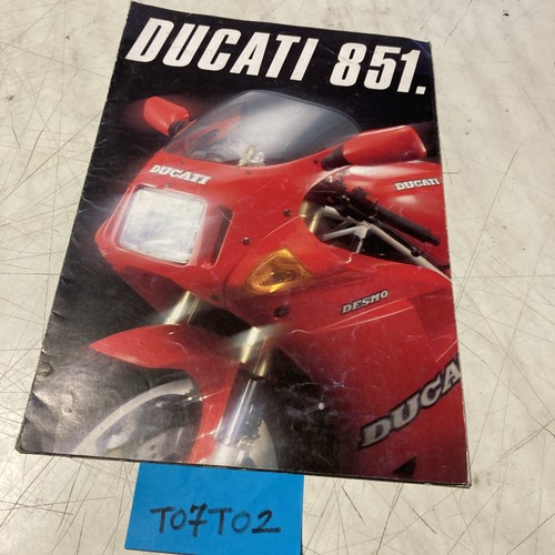 Ducati 851 moto prospectus