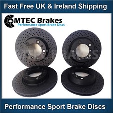 Porsche Boxster 986 3.2 S 99-04 Avant Frein Arrière Disques Noir Perforé Rainuré