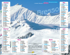 Calendrier ptt almanach la poste montagnes 2026