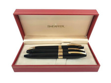 Trittico Stylo À Plume + Roller + Biro SHEAFFER BALANCE NEUVES + Boîte
