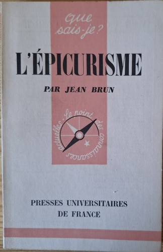 épicurisme jean brun - l’Épicurisme,