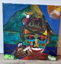 Toile Expressionniste 2007: Le Djinn Fume 50/50cm