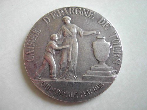 Médaille argent 36mm caisse - médaille,