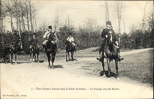 Chasse courre dans la - chasse,