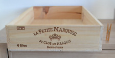 Caisse bois "vide" pour 6 blles Saint-Julien "La Petite Marquise" 2019