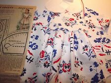 KIT découpé VETEMENT, poupee ancienne ,BLEUETTE (Robe classique)