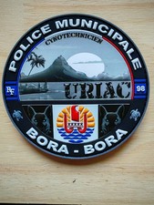 écusson de collection Police Municipale Bora Bora 98 URIAC