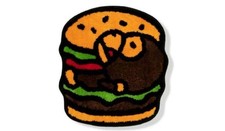 Tapis tapis BAPE BABY MILO HAMBURGER TAPIS 21,7 pouces x 19,7 pouces singe...