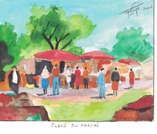   Aquarelle originale d'après André TORRE