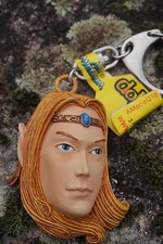 HF1046  FIGURINE PORTE  CLE ELFE MERLIN   MYTHOLOGIE FEE ELF TROLL PIXIES 