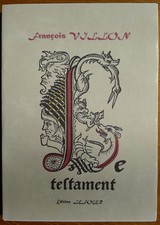 François Villon - Le Testament - N°3/3ex - 20 eaux-fortes par M. North.