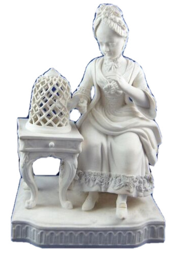 Figurine dame coccinelle en - de,