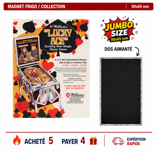 Magnet frigo lucky - magnet, lucky-ace