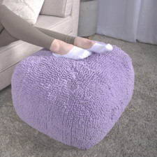 Spongy Microfiber Square Pouf