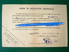 France Occupation Garde Voie Juin 1944 Auvergne Débarquement Dday Brassard