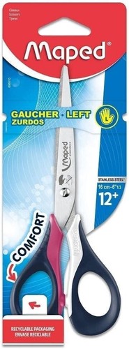 Ciseaux gaucher maped sensoft - ciseaux,