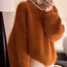 Faux Vison Pull Femme Chaud