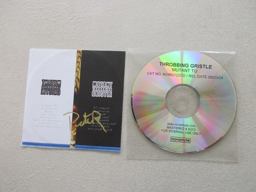 Throbbing gristle mutant promo - gristle,
