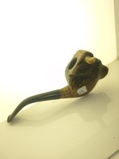Pipe ancienne sculptée tête