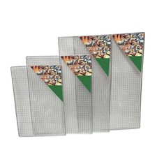 Grille Barbecue Résistante Fer Galvanisé pour Poisson Viande Légumes Cuisson