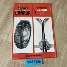 chaîne neige Canada porte skis Lasso automobile prospectus ancien collection