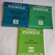 3 revues Cahiers Evangile n°25, 37, 68