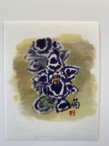 Original flower orchid brush