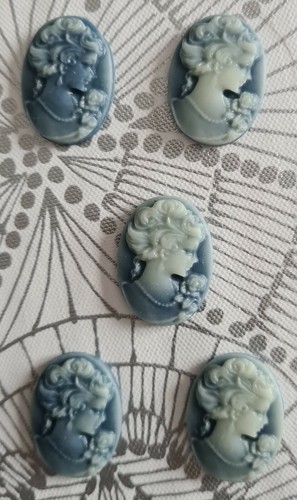 Lot camée cabochon - 5,