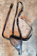 étui cuir noir pour révolver 1873 courroie et ceinturon spécifique ww1 14 18