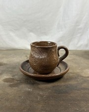 Tasse et Sous Tasse Marron