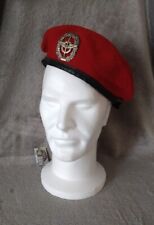 Béret armée Allemande service de ravitaillement Mützenfabrik taille 62 + insigne