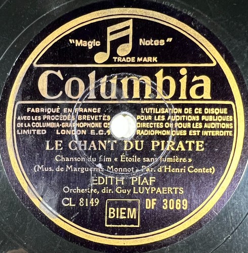 Edith piaf adieu mon coeur - piaf, :
