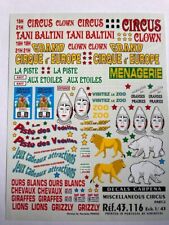 DÉCALCOMANIES " CARPENA " CIRQUE BALTINI "- PORTO- COLISEU -MAQUETTE - DIORAMA -
