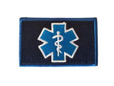 Ecusson/patch Paramedic Bleu 2 velcro - Livraison gratuite