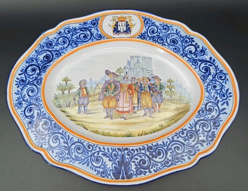 Quimper grand plat - -,