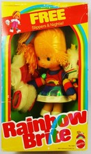 Rainbow Brite - Mattel - Poupée 23cm - Rainbow Brite / Blondine "Free Slippers &