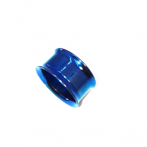 Piercing plug acier bleu - piercing,